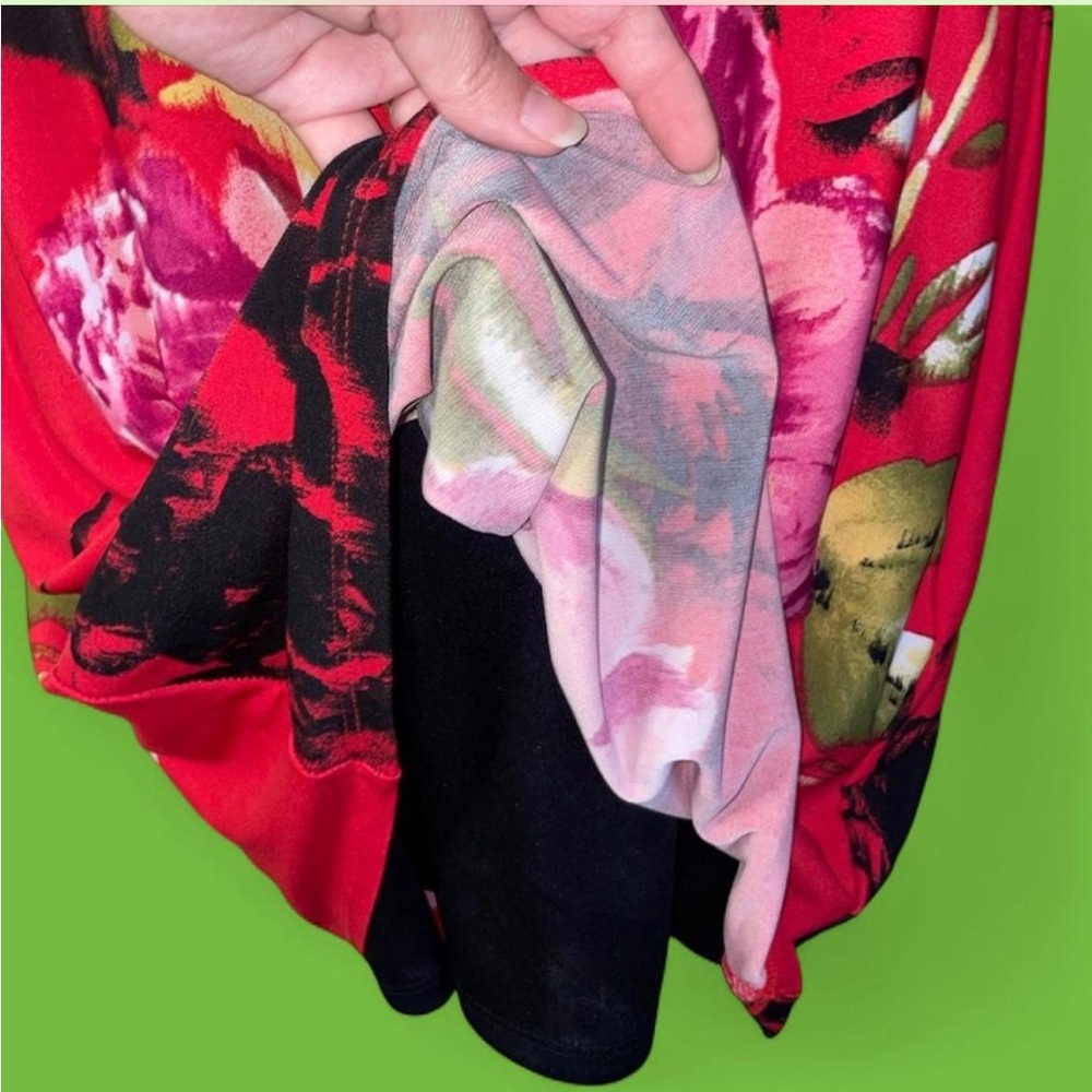 Studio I Blouson Dress Tropical Floral Print 12 - Picture 5 of 16